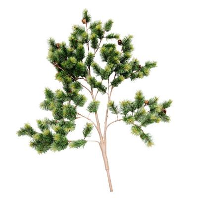 China 2021 Eco-friendly artificial fireproof spray pine leaves artificial tree assembly hot sellingartificial pine eco-friendly for sale