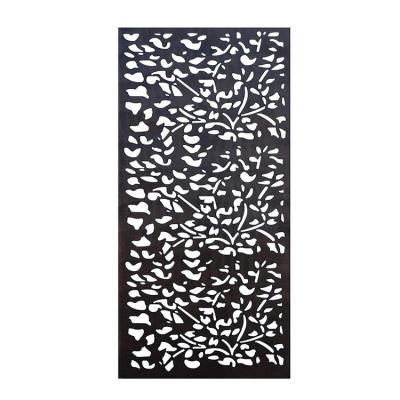 China Custom Laser Cut Metal Easily Assembled Decorative Outdoor Screening Screening Panels Garden Fence Fence for sale