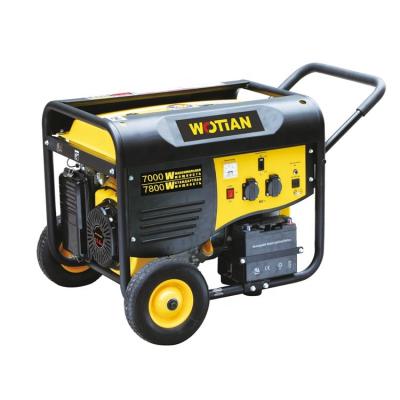 China Portable Rated Gasoline Generator New Arrival 7kw 8kw Hand Thrust 7kw 8kw Large Capacity Electric Single Cylinder Gasoline Generator for sale