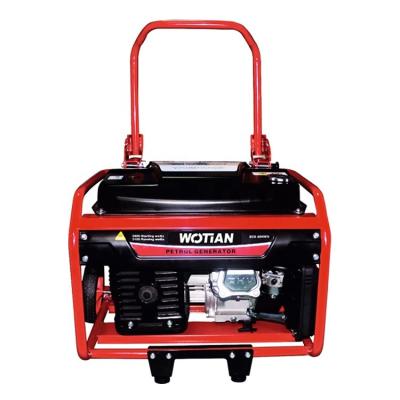 China 2000w Wotian Gasoline Generator Brands WGE3990ES AC Single Phase 230v 50hz AVR 2000w Recoil Portable Gasoline Generators for sale