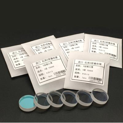 China Double Sided Coating 20*4mm 0 Degree Laser Output Lens for sale