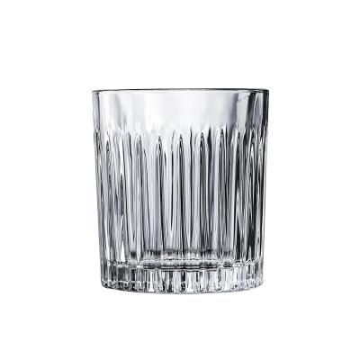 China Europe striped glass cup lead-free glass European minimalist style made of wine glass cup for sale