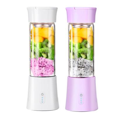 China Portable Refillable Plastic Blender Pp+stainless Steel 304 Steel Stainelss Spare Parts Household Squeezer Household 380ml Free Glass for sale