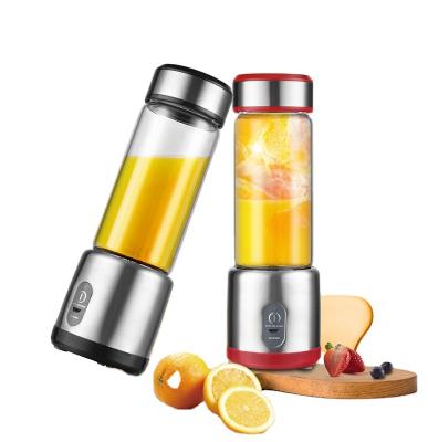 China Car USB Rechargeable Portable Juicer/Portable Blender China 450ml ABS/Blender Pp+stainless steel,red black 2550*2mah tritan DC motor for sale