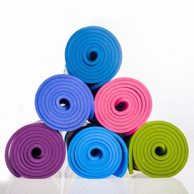 China Eco-Friendly Black Yoga Exercise Factory Supplier 6mm Tape Yoga Mat And So On With Position Line for sale