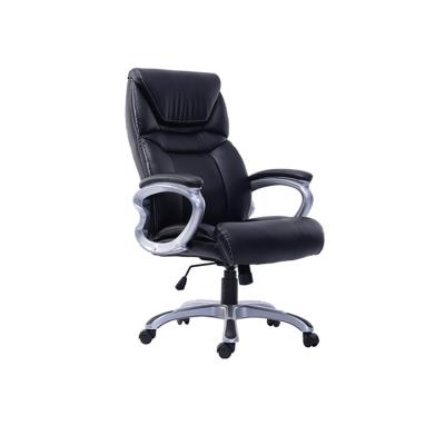 China Low Price (Height) Swivel Adjustable Headrest Luxury Executive Leather Office Chair For Visitor Meeting Room for sale