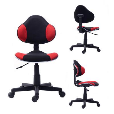 China Wholesale Modern Professional Dining Chairs Adjustable (Height) Swivel Red Mesh Office Wheel Chair Without Arms for sale