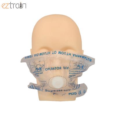 China Disposable PVC Apparatus Mask For CPR First Aid Mouth Tell Mouth Mask for sale