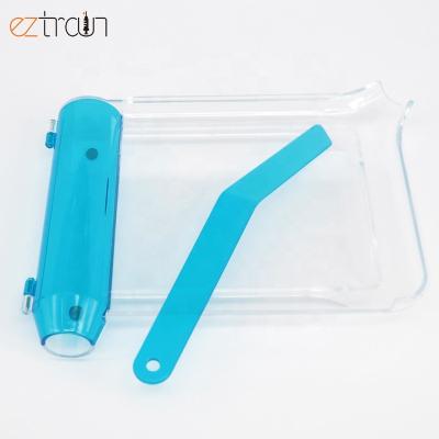 China Hospitals Colorful Transparent Clear ABS Plastic Medical Pill Counting Tray With Spatula for sale