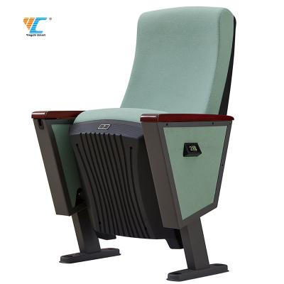 China Cheap Eco-friendly Auditorium Chair With Writing Table Lecture Room Plastic Theater Chairs Auditorium Seat Seating Chair for sale