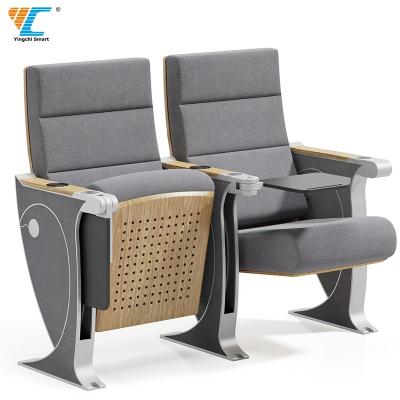 China Modern Theater Seat Auditorium Seating Furniture Folding Chair Conference Public Theater Seating For Projects Aluminum Alloy Leg for sale