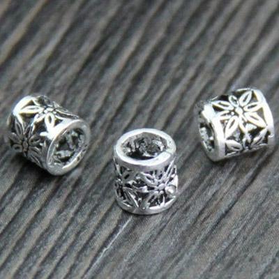 China 925 925 Sterling Silver Beads DIY Bracelet Necklace Thailand Spacer Dangle Beads For Jewelry Making for sale