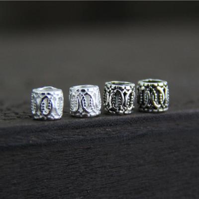 China 925 925 Sterling Thai Silver Beads Vintage Silver Spacer Beads For Jewelry Making for sale