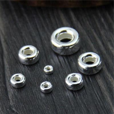 China 925 Silver Spacer Spacer Beads Fit Charms Silver 925 Original Bracelets & Bangles Women DIY Beads For Jewelry Making for sale