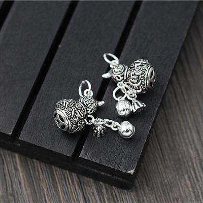 China 925 925 Silver Silver Bell Squash Jewelry Findings Charms DIY Bead For Bracelet Jewelry Anklet Chain Findings Accessories Wholesale for sale