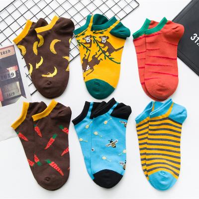 China New Design Antibacterial Bonypony Cartoon Funny Novelty Cotton Crazy Stockings Cut Meias Colorful Basketball Sports Short Socks for sale