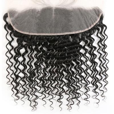 China Raw Deep Wave Cambodian Deep Wave Hair Swiss 13x4 Lace Headband, Korean Wig Glueless Lace Headband for sale