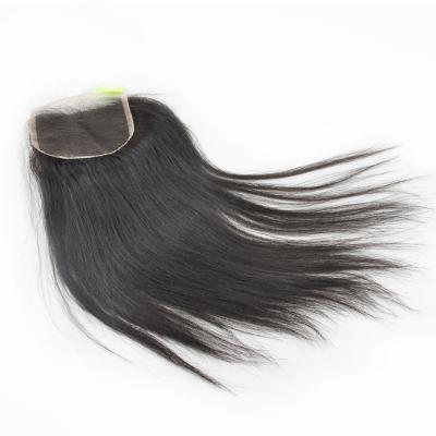 China 7x7 6x6 5x5 4x4 Silky Straight Wave Lace Closure, Illusion Lace Headband, Raw Indian Hair Straight From India for sale