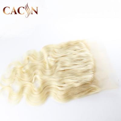 China Full Body Wave 9a 613 Virgin Hair 360 Lace Frontal Closure Russian Blonde Virgin Hair Frontal Closure Buy Now, Body Wave 360 ​​Degree Lace Headband for sale