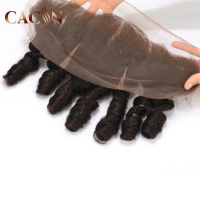 China Loose Thin Skin Lace Frontal Deep Wave Hair Weave 13x4 Remy Hair for sale