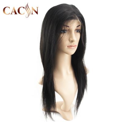 China 100% Indian Silky Straight Straight Lace Front Human Hair Blend Remy Hair Wigs, Virgin Remy Hair Full Lace Wig for sale