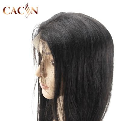 China Silky Straight Wave 22 24 26 28 Inch Affordable Natural Looking Light Brown Straight Human Hair Lace Front Wigs 150% Real for sale