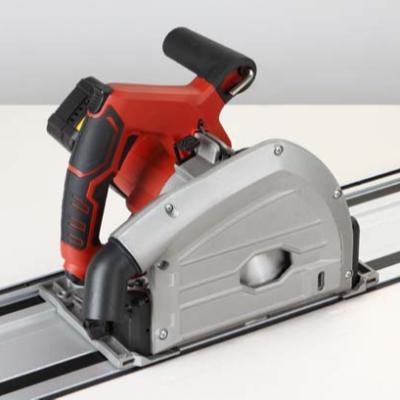 China Easy Blade Change DC 2 X18V 4Ah 165mm Plunge Track Cordless Saw For Cutting Wood for sale