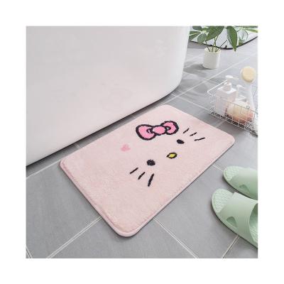 China Cartoon Washable Designs Print Bath Mat Non-Slip Shower Mat Bathroom Cover Cushioned Bath Mat for sale