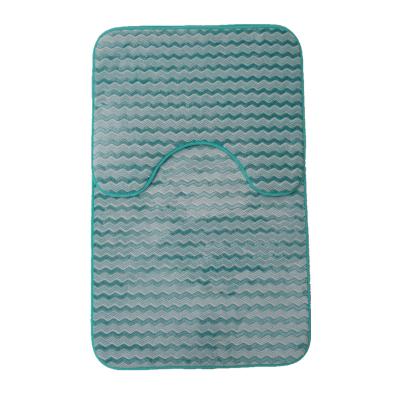 China Washable Bath Mat Set Shower Mat Bath Mat Sets Non Slip Microfiber Toilet Cover 2 Piece Bathroom Cutout for sale