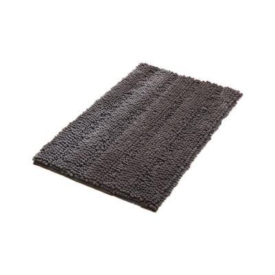 China Best Selling Chenille Non-Slip Floor Bath Mat Non-Slip Textile Woven Cushioned Noodle Pile Bathroom Chenille Rug for sale