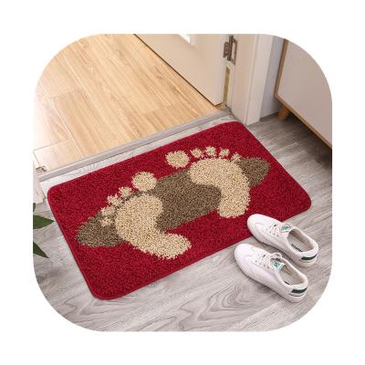 China Washable and Comfortable Customized Door Mat Non-Slip Machine Washable Embellished Entrance Door Mat for sale