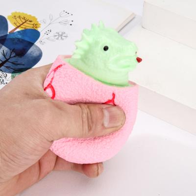 China Relieve Stress Squeeze Dinosaur Egg Children's Funny Toys Decompression Bad Tree Stumps Wiggle Toys for sale