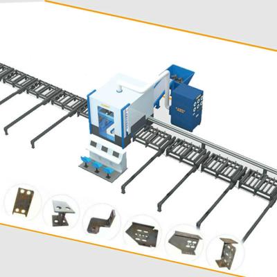 China Steel beam structure fabrication robot profile cutting machine for square structural steel pipe tube H beam fabrication with plasma for sale