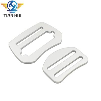 China Eco-Friendly Custom Aluminum Strap Anodized Backpack Slide Buckle for sale