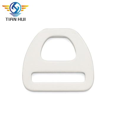 China Eco - Friendly Aluminum Matte White Triangle Metal D Ring for sale