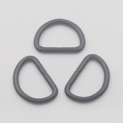 China Cheap Eco - Friendly Black D - Rings Handbag Hardware Buckle Metal D - Rings For Handbags for sale