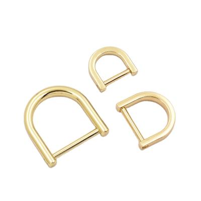 China Zinc Alloy Open Screw Removable D-Ring Handbag Fittings Metal Ring Material Eco-friendly for sale