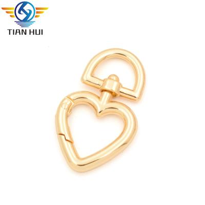 China Eco - Friendly Zinc Alloy Heart Shape Spring Ring Metal Pivot Door Ring for sale