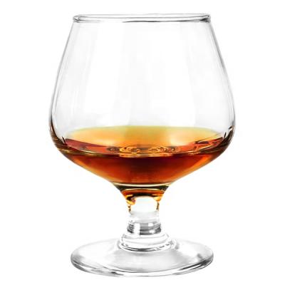 China Wholesale High Quality Clear Lead Free Glass Batch Glass Material Hand Blown Glass Brandy Wine Cups Small for sale