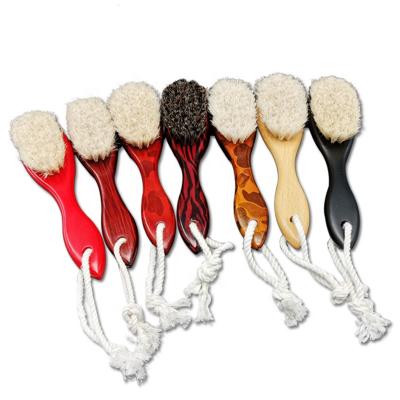 China Paddle Barber Used Haircut Neck Cloth Rag Beard Sweep Facial Cleansing Brush for sale