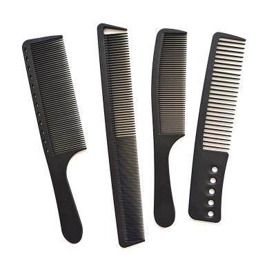 China Lightweight Wholesale Private Label Customize Anti-Static Carbon Hair Combs Salon Hairdressing Comb Haircut Comb for sale