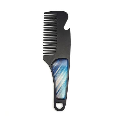 China 2021 fashionable appearance MINI Personalized Pocket Mustache COLOR COLOR BEARD COMB STAINLESS STEEL METAL OIL SPECIAL HEAD COMB for sale