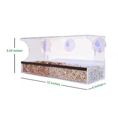 China Sustainable Custom Hanging Acrylic Bird Bath Display Box Plexiglass Bird Shower Case For Bird Bathing for sale