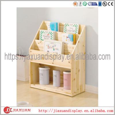 China Mini Folding Book Shelves Kids Book Cabinet Shelves Wooden Magazine Shelf Bookshelf for sale