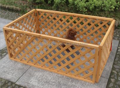 China Easily Assembled Outdoor Wooden Retractable Pet Fence Cheap Rabbit Fence for sale