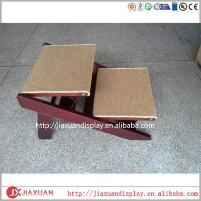 China Multifunctional Supermarket 2 Step Wooden Dog Stairs Dog Stairs For Bed Pet Stairs For Sale for sale