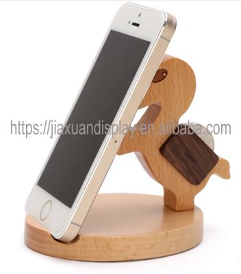 China Supermarket horse design wooden cell phone display stand, iphone case with 8 icons holder, ipad display stand for sale