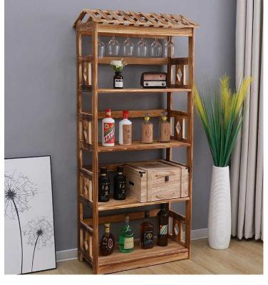 China retail stores wooden wine display stand/wooden wine floor display rack/wine bottle display for sale