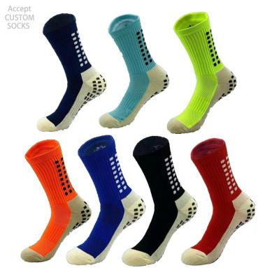 China Breathable High Quality Improved Professional Football Sports Basketball Custom Design Anti Slip Sport Gripper Socks for sale