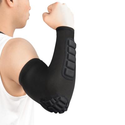 China Hot Sale Adult Honeycomb Elbow Support Compression Sleeve Arm Sleeve Padded for sale